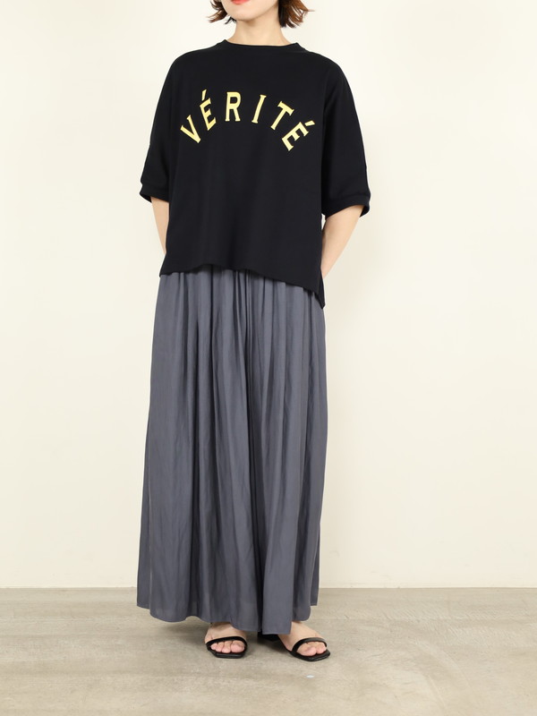 【ma couleur】マットギャザースカート