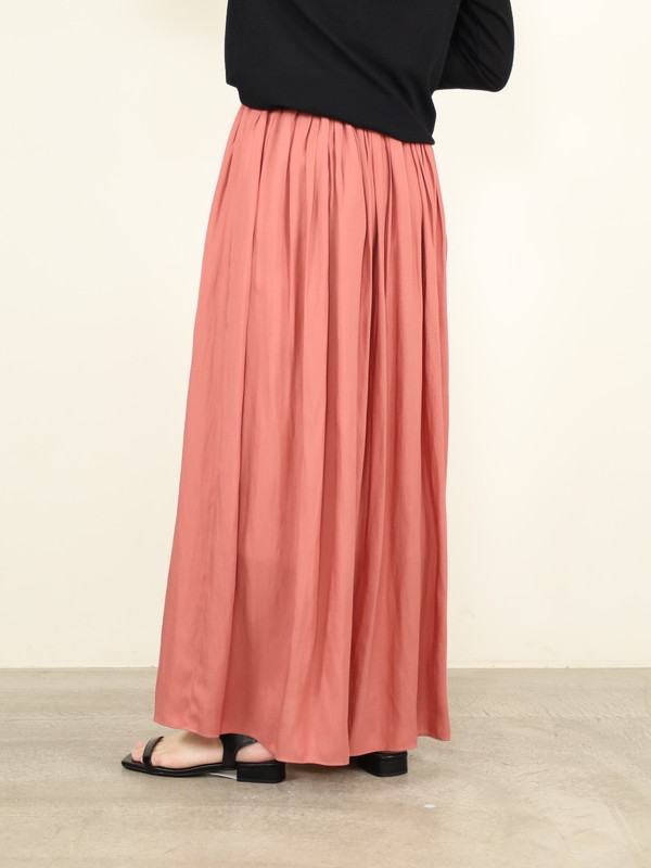 【ma couleur】マットギャザースカート