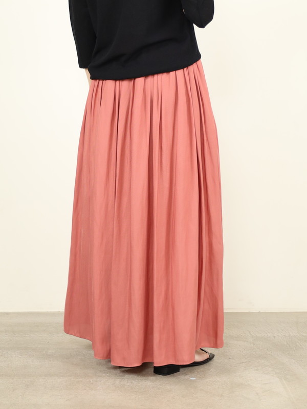 【ma couleur】マットギャザースカート