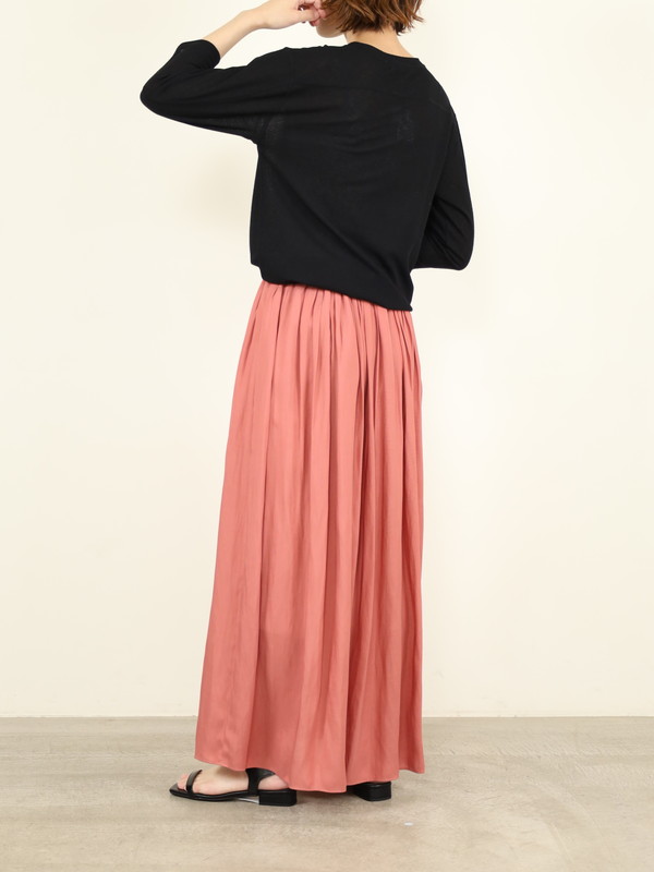 【ma couleur】マットギャザースカート