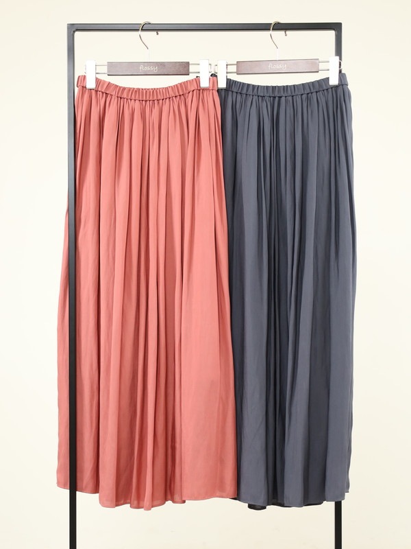 【ma couleur】マットギャザースカート