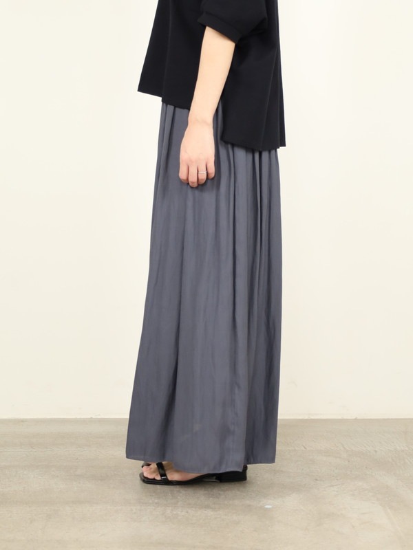【ma couleur】マットギャザースカート