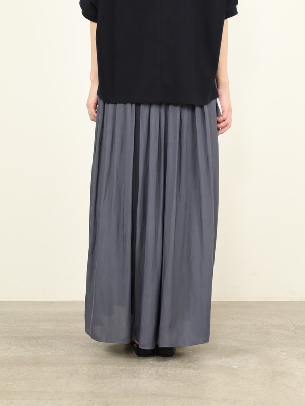 【ma couleur】マットギャザースカート