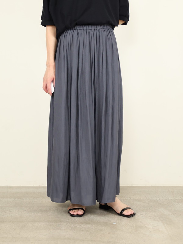 【ma couleur】マットギャザースカート