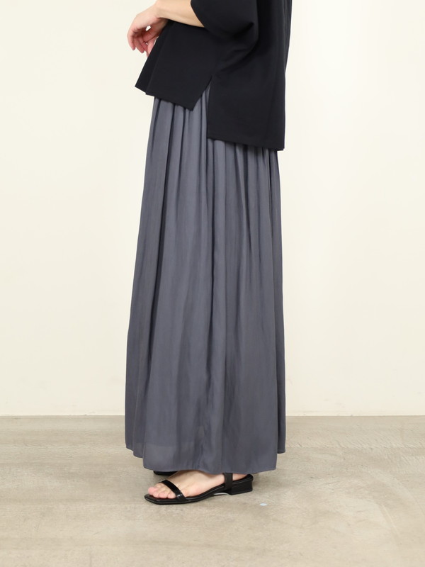 【ma couleur】マットギャザースカート