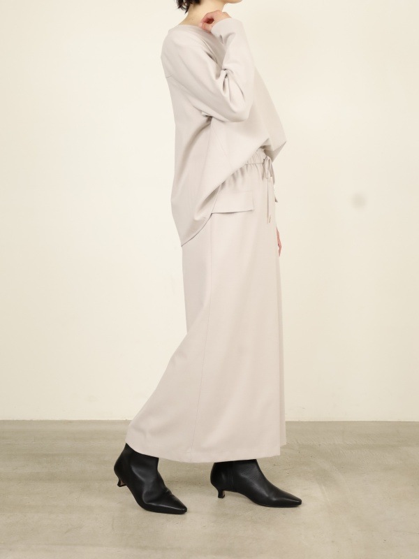 【Doneeyu】カシミヤタッチ両面起毛タイトスカート