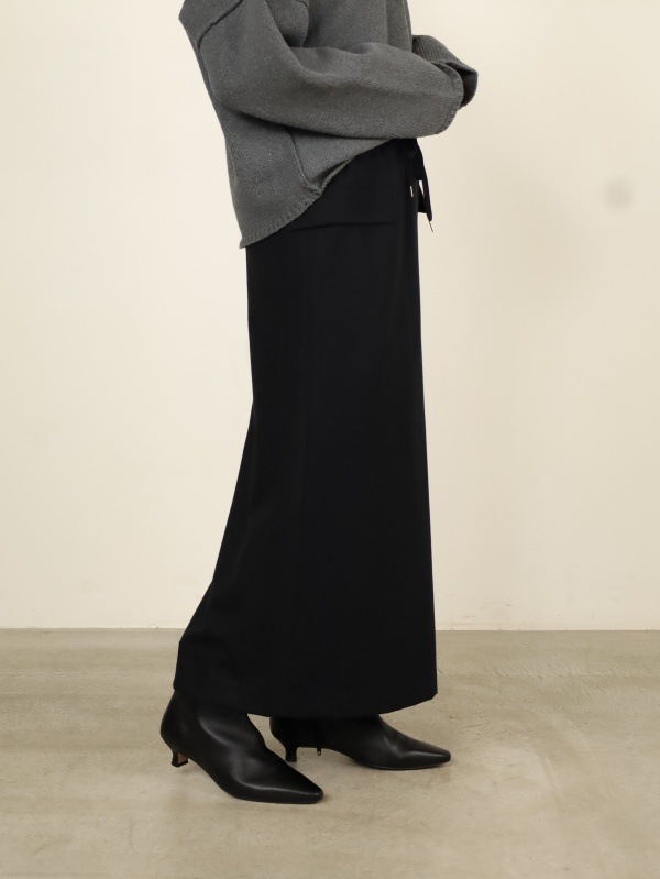 【Doneeyu】カシミヤタッチ両面起毛タイトスカート