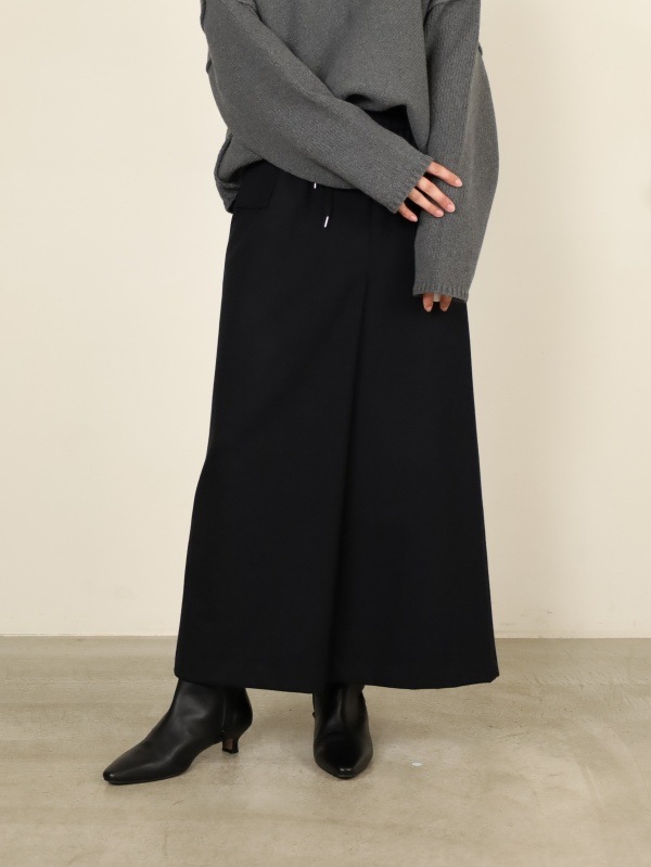 【Doneeyu】カシミヤタッチ両面起毛タイトスカート