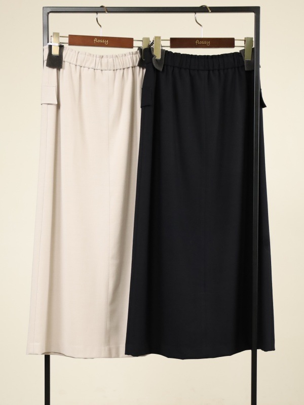 【Doneeyu】カシミヤタッチ両面起毛タイトスカート