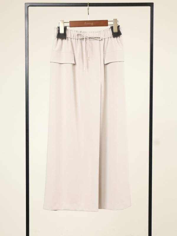 【Doneeyu】カシミヤタッチ両面起毛タイトスカート