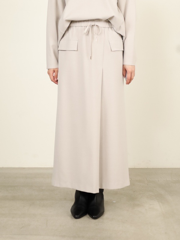 【Doneeyu】カシミヤタッチ両面起毛タイトスカート