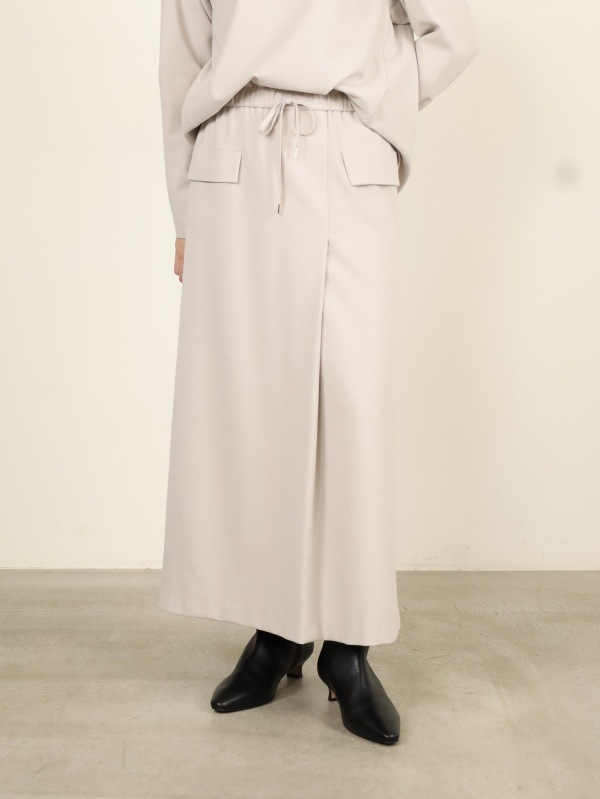 【Doneeyu】カシミヤタッチ両面起毛タイトスカート