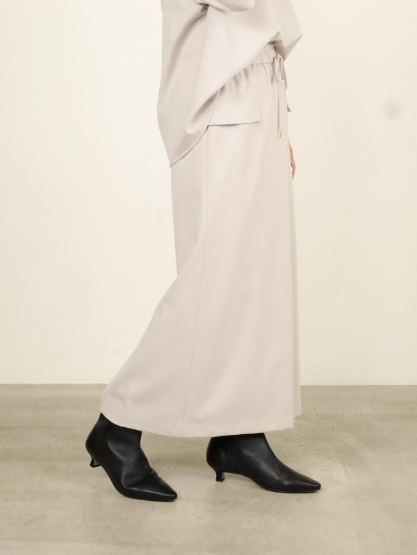 【Doneeyu】カシミヤタッチ両面起毛タイトスカート