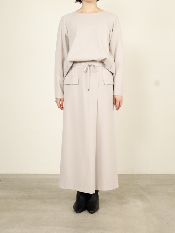 【Doneeyu】カシミヤタッチ両面起毛タイトスカート