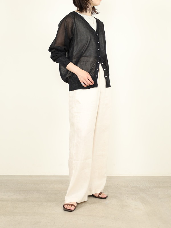 MICA&DEAL】シアーVネックカーディガン