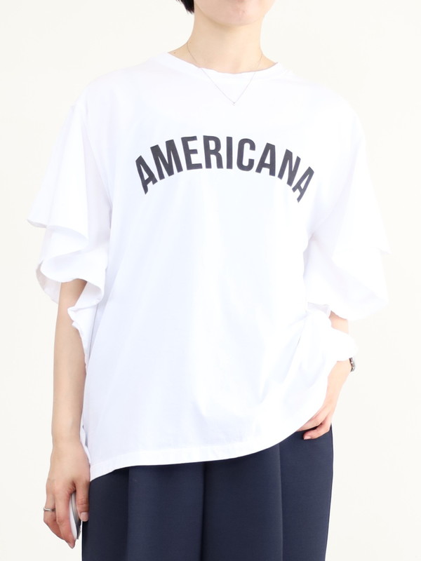 【MICA&DEAL】AMERICANA×MICAフリルTシャツ