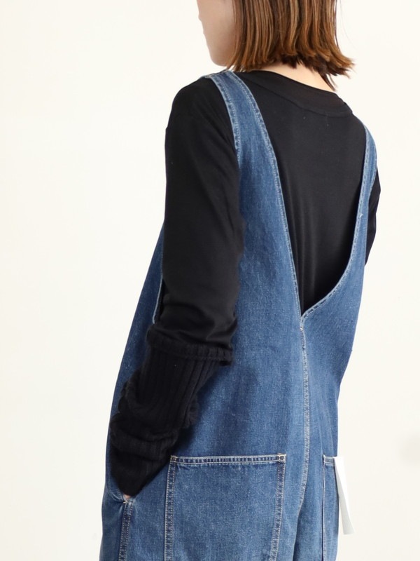 【JOHNBULL】Vネックデニムオールインワン