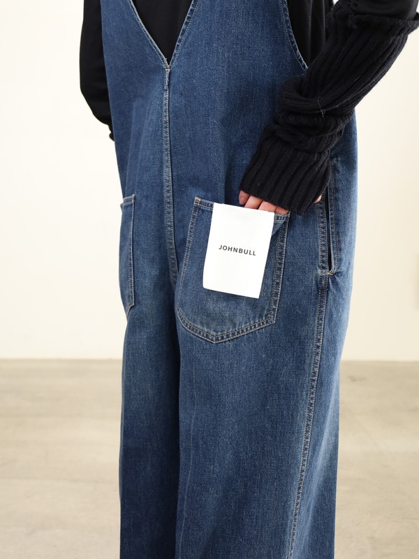 【JOHNBULL】Vネックデニムオールインワン