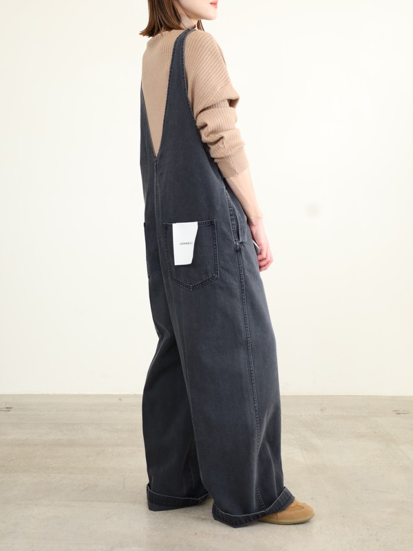 【JOHNBULL】Vネックデニムオールインワン