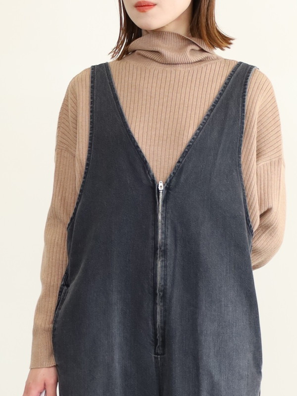 【JOHNBULL】Vネックデニムオールインワン