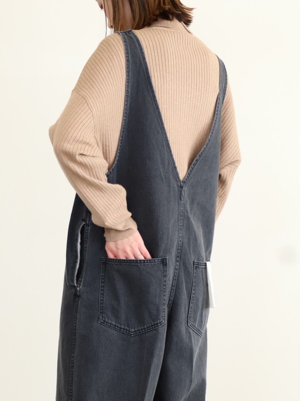 【JOHNBULL】Vネックデニムオールインワン