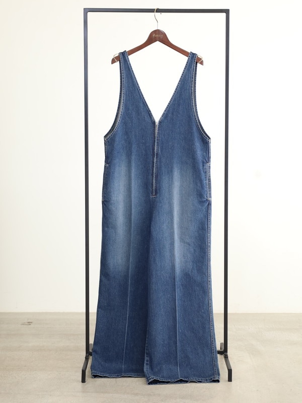 【JOHNBULL】Vネックデニムオールインワン