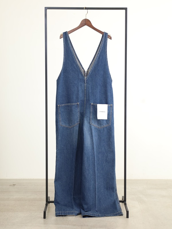 【JOHNBULL】Vネックデニムオールインワン