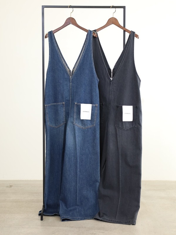 【JOHNBULL】Vネックデニムオールインワン