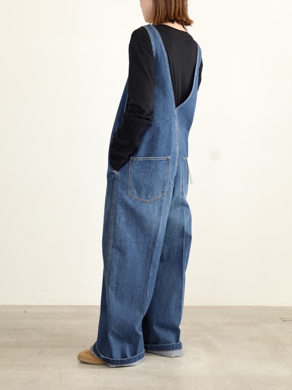 【JOHNBULL】Vネックデニムオールインワン