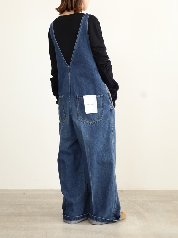 【JOHNBULL】Vネックデニムオールインワン