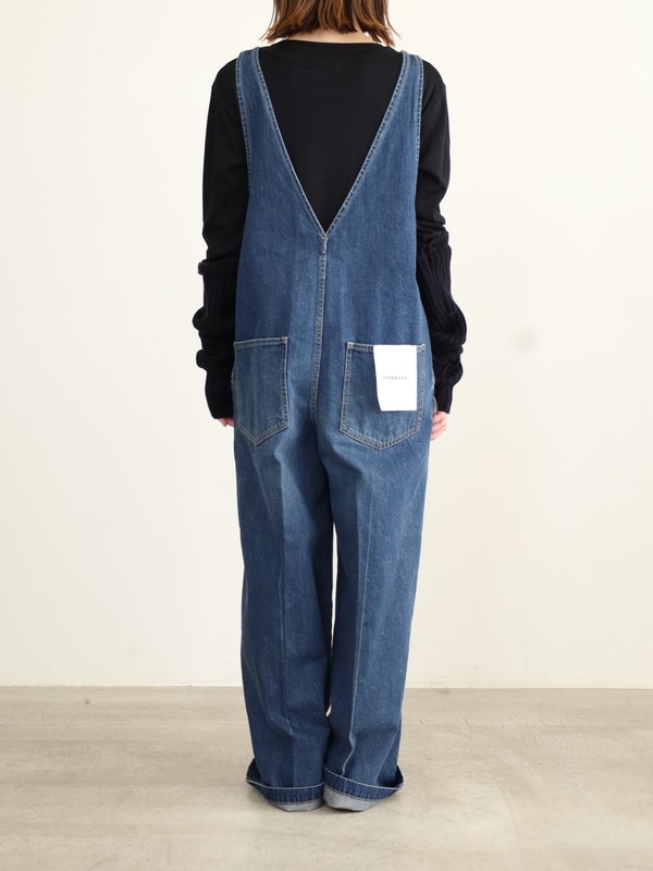 【JOHNBULL】Vネックデニムオールインワン