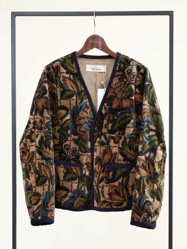 【LeMelange】ボタニカルプリントジャケット