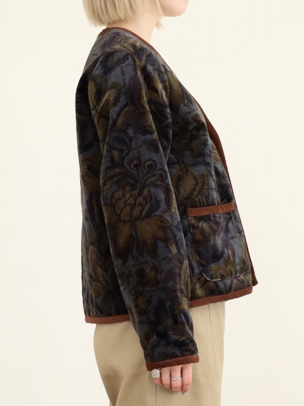 【LeMelange】ボタニカルプリントジャケット