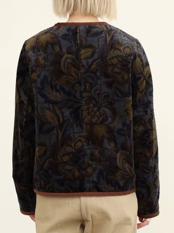 【LeMelange】ボタニカルプリントジャケット