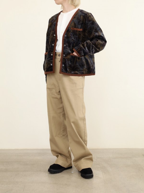 【LeMelange】ボタニカルプリントジャケット