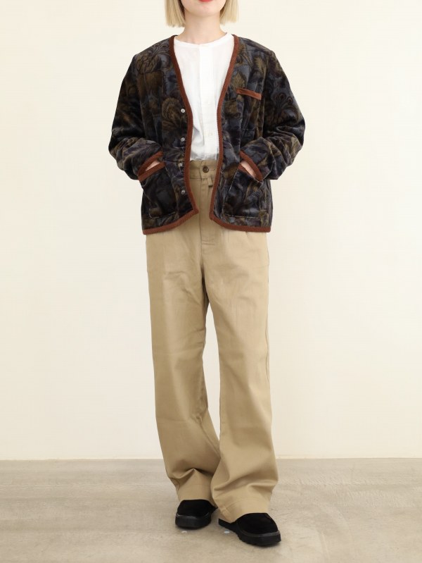 【LeMelange】ボタニカルプリントジャケット