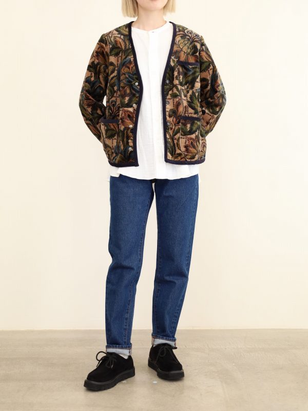 【LeMelange】ボタニカルプリントジャケット