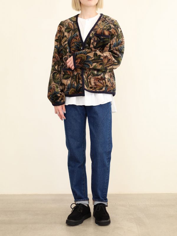 【LeMelange】ボタニカルプリントジャケット