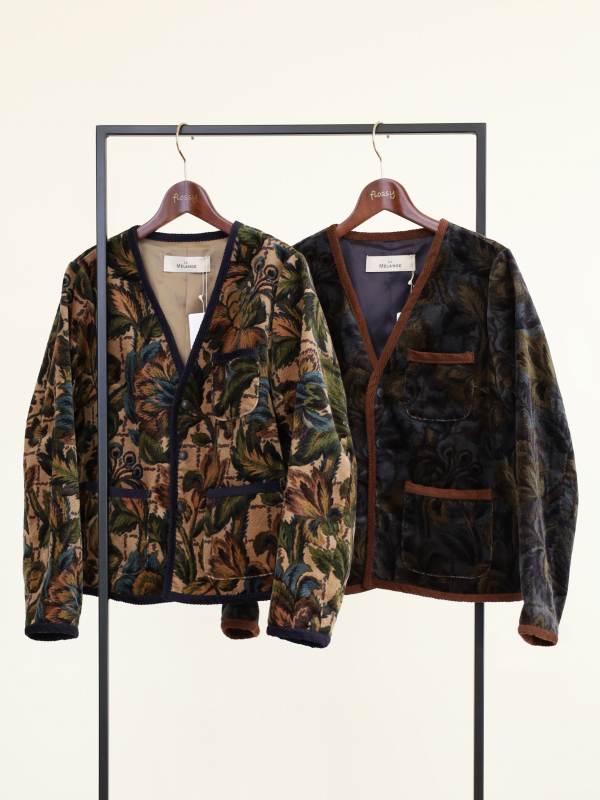 【LeMelange】ボタニカルプリントジャケット