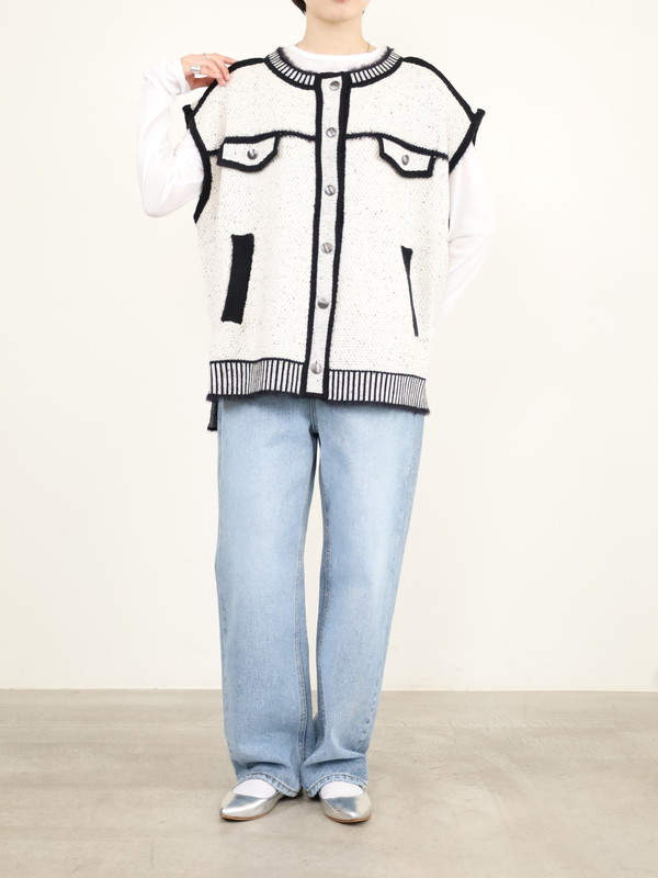 【ayane】トロンプイユニットベスト