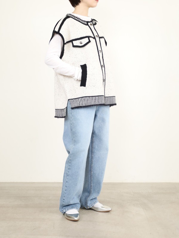 【ayane】トロンプイユニットベスト