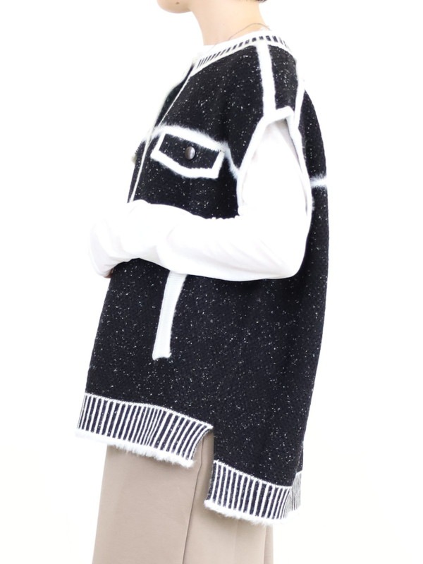 【ayane】トロンプイユニットベスト