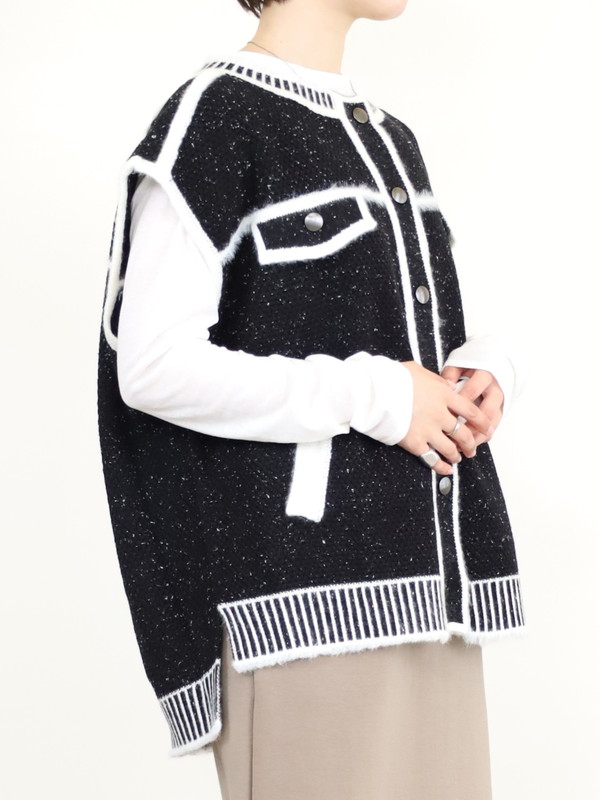 【ayane】トロンプイユニットベスト