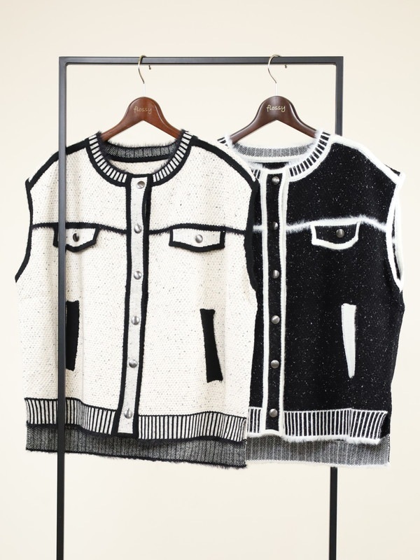 【ayane】トロンプイユニットベスト