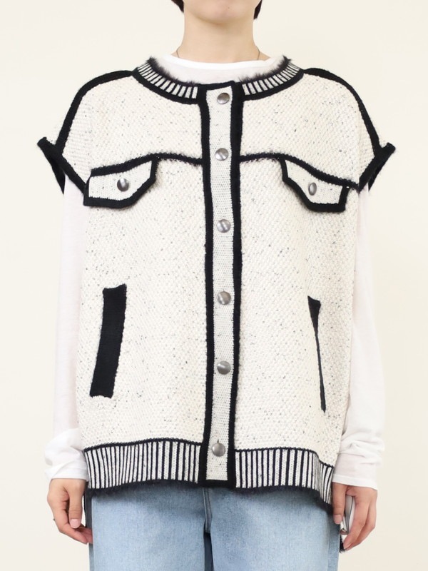 【ayane】トロンプイユニットベスト