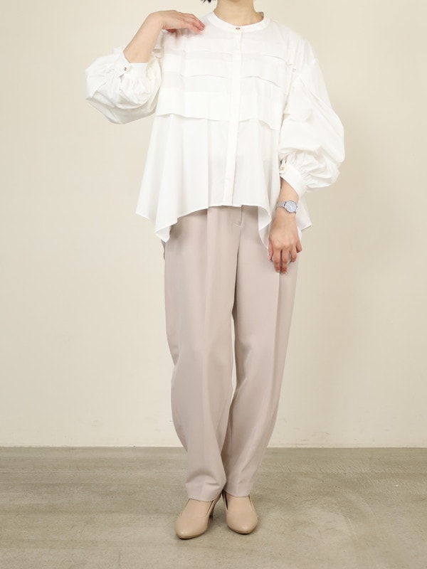 【CHIGNON】ベルト付きテーパードパンツ