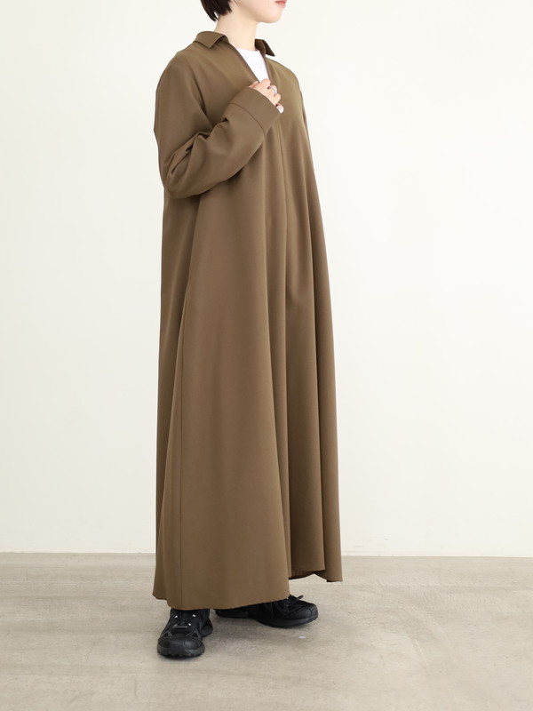 【MICA&DEAL】スキッパーフレアワンピース