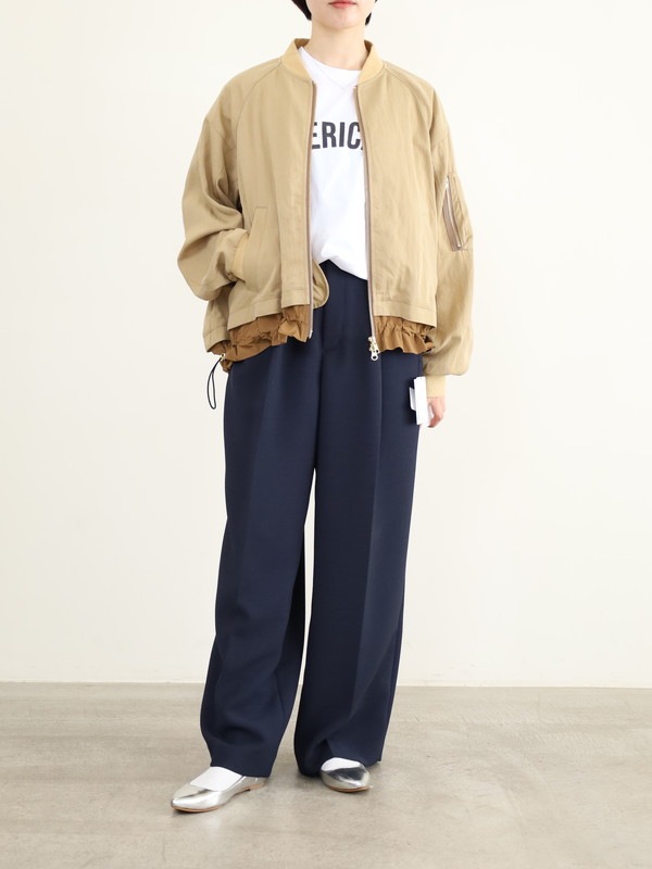 【trois】MA1ジップブルゾン