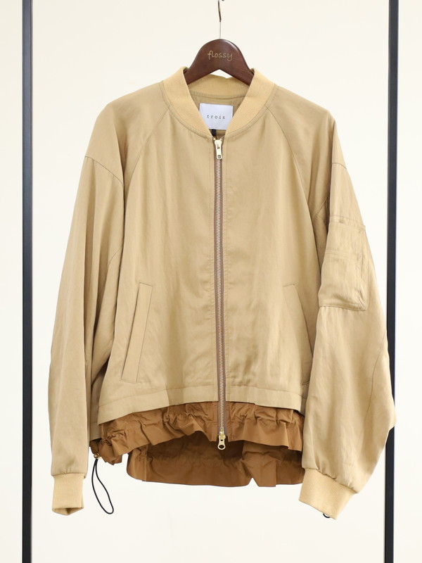 【trois】MA1ジップブルゾン