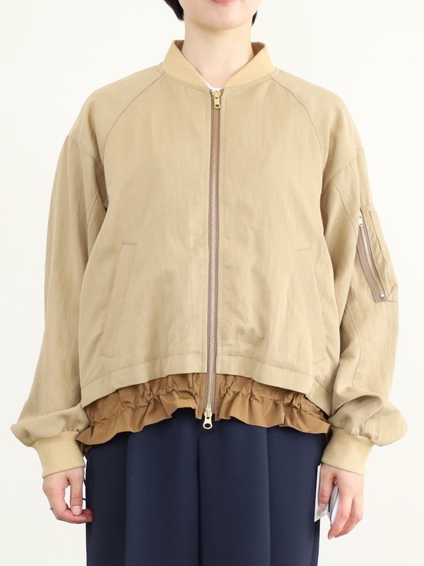 【trois】MA1ジップブルゾン